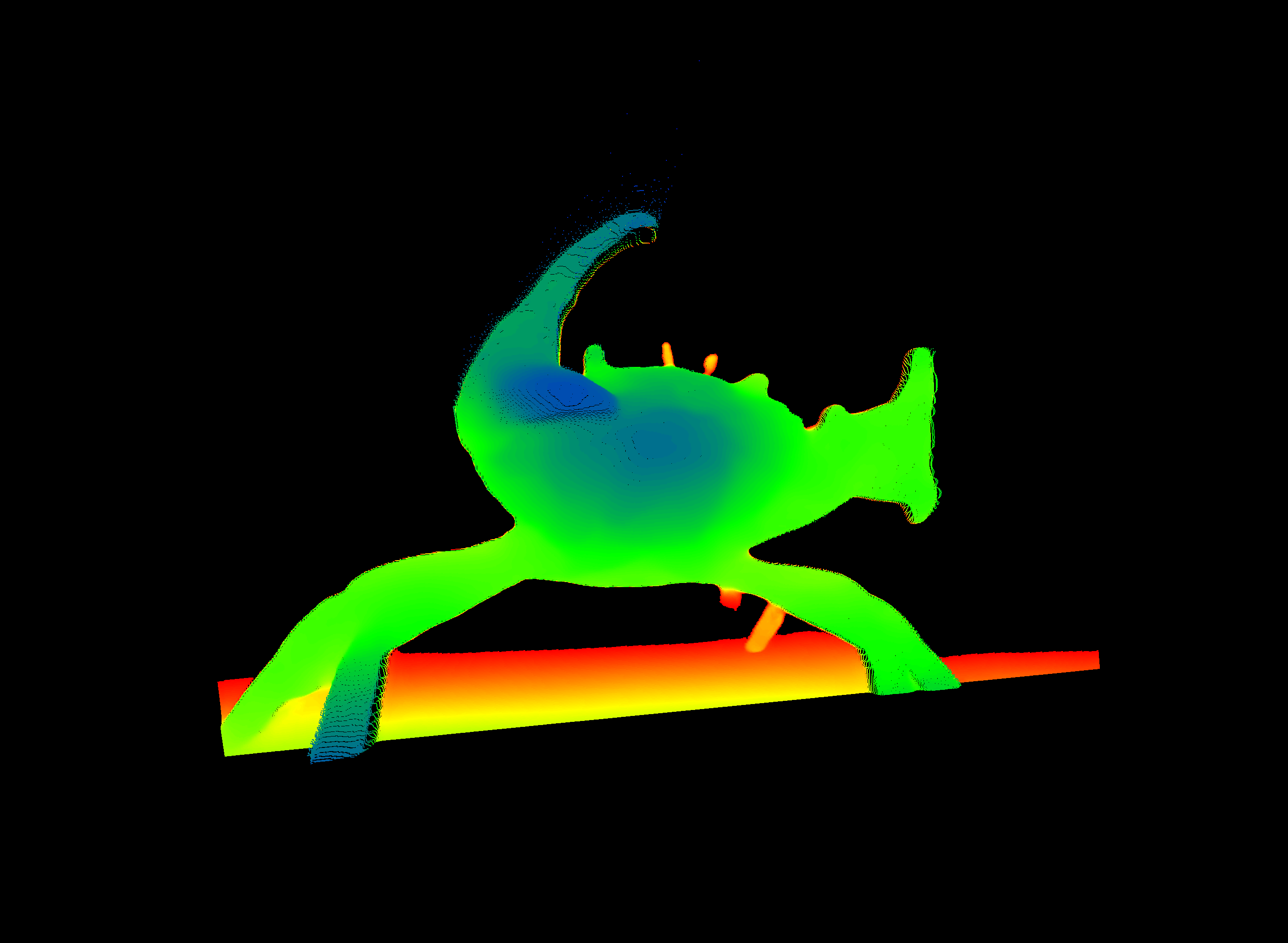 Here should be a point cloud of a Crab